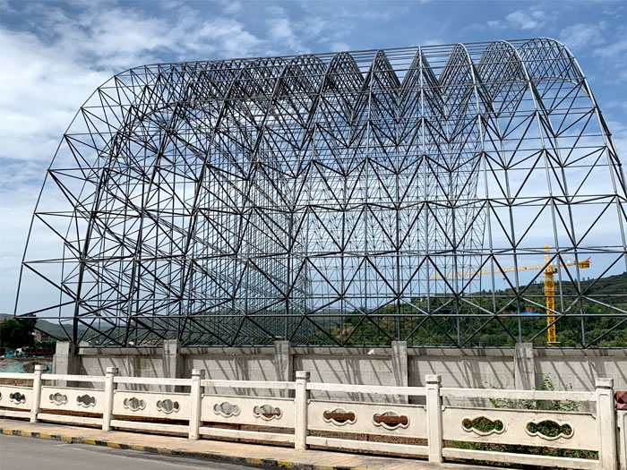 上海山寨矿储煤棚网架